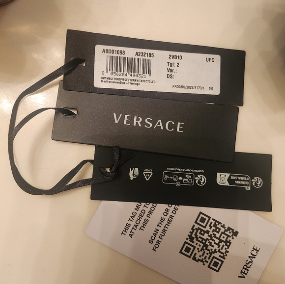 Blue Crop Top with Pink Straps - Picture 7 of 7